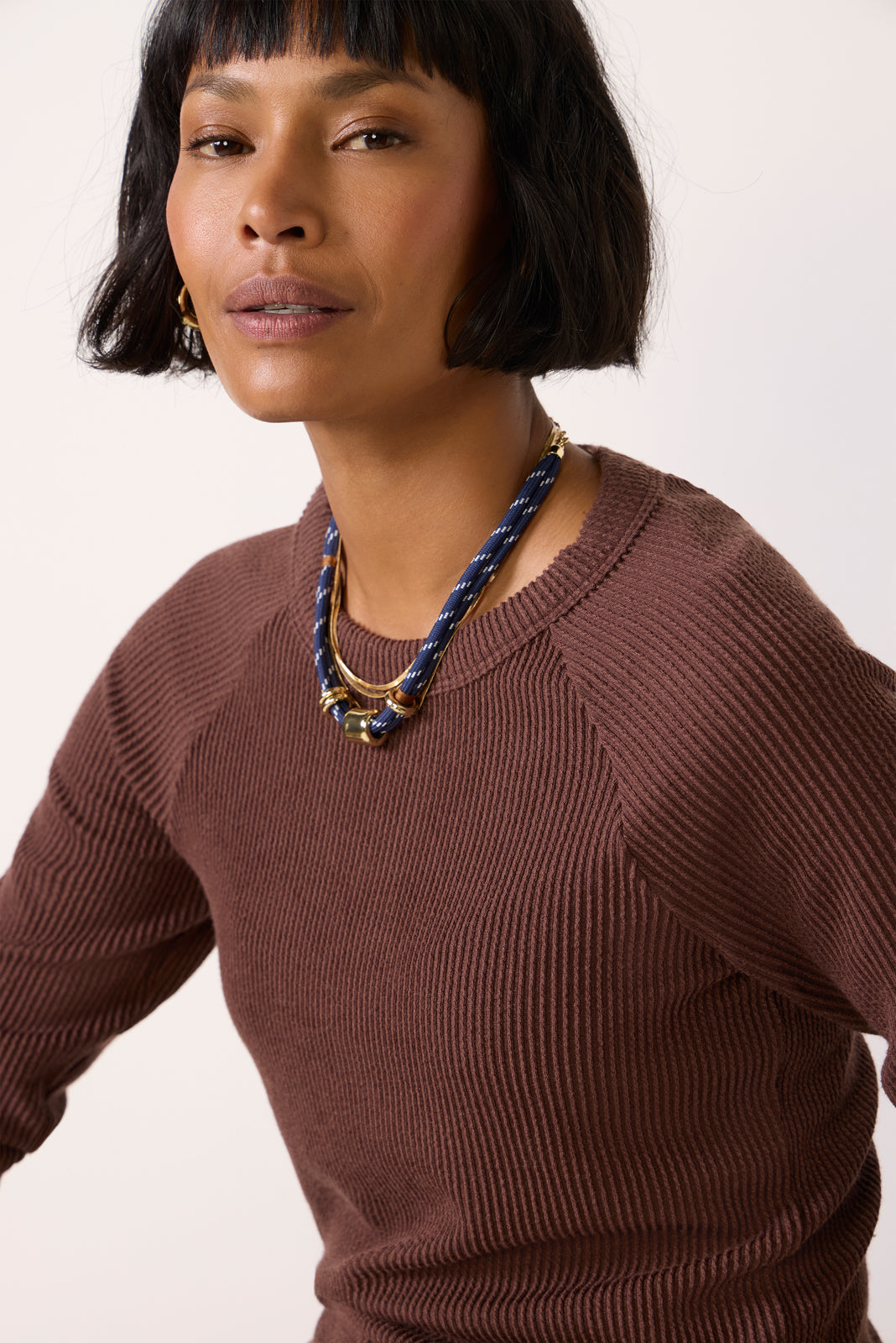 Perry Raglan Washed Rib Top