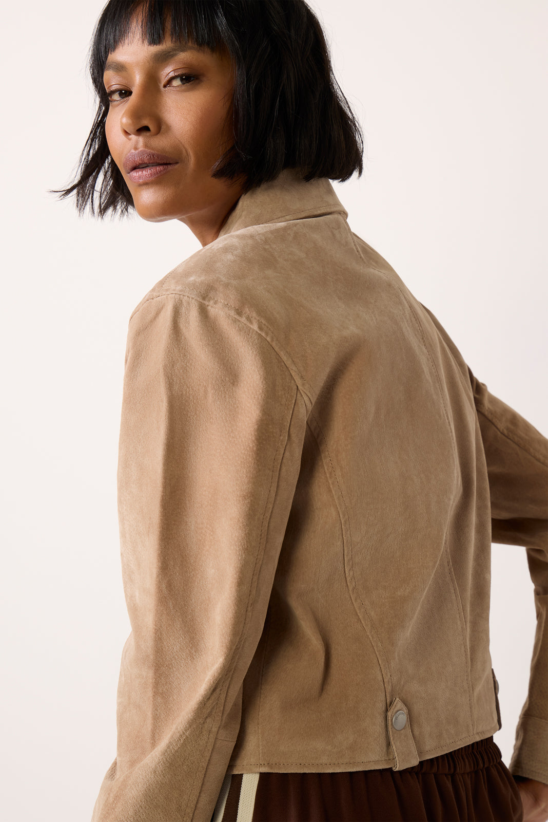 Latte Frappe Suede Jacket