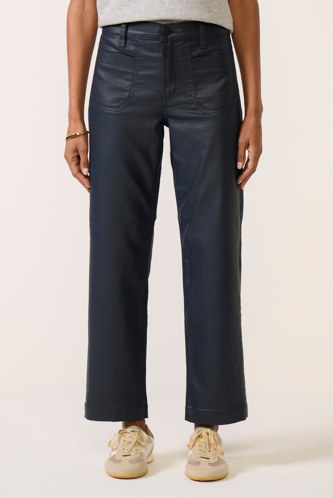 Avery Coated Straight Leg Pant