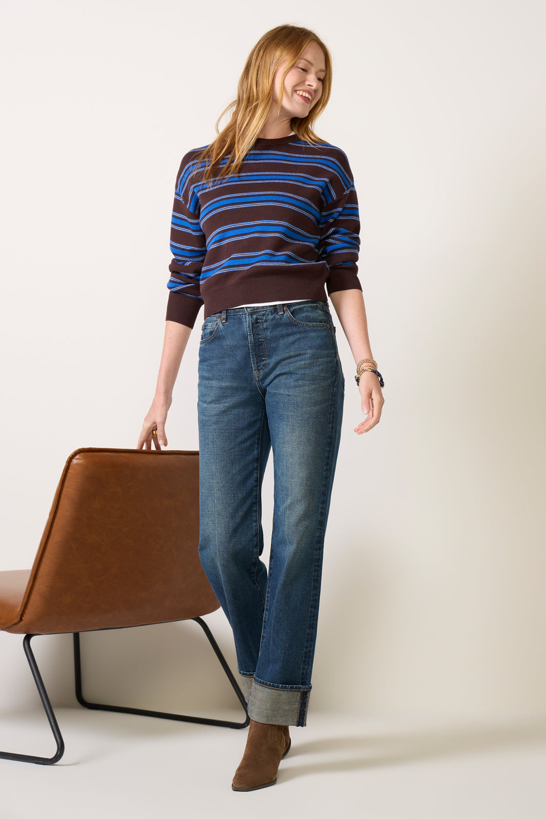 Tove Crewneck Stripe Pullover