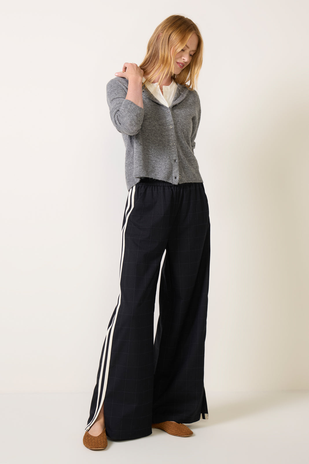 Mason Button Front Hoodie Cardigan