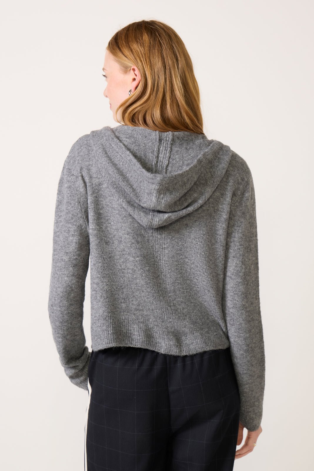 Mason Button Front Hoodie Cardigan