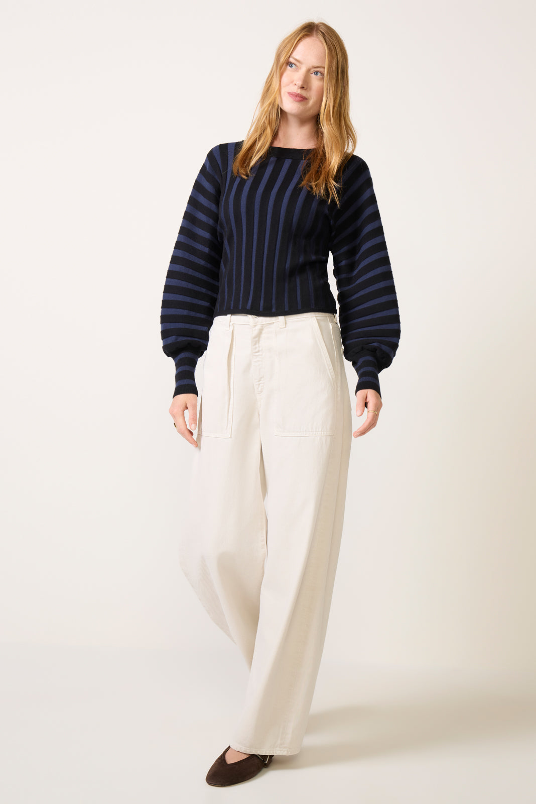 Carmella Two Tone Dolman Sweater