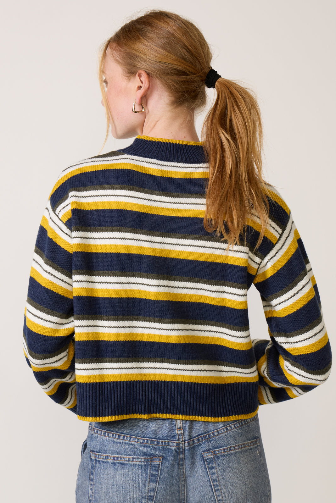 Briar Stripe Mock Neck