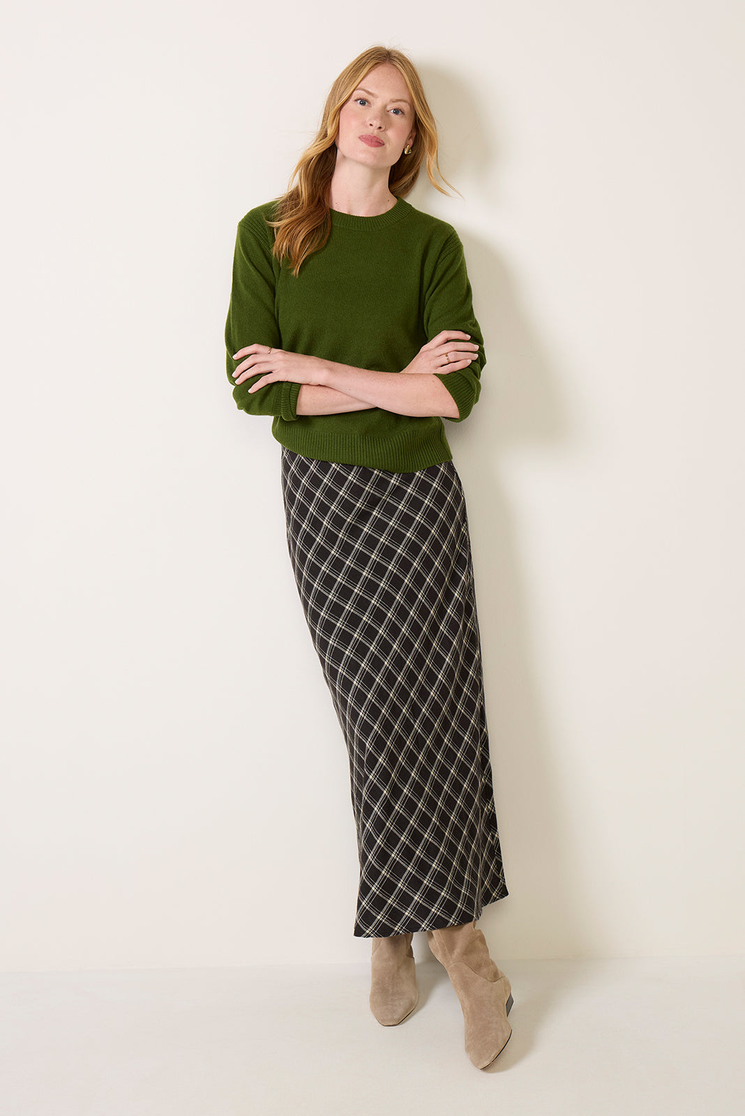 Europa Plaid Skirt