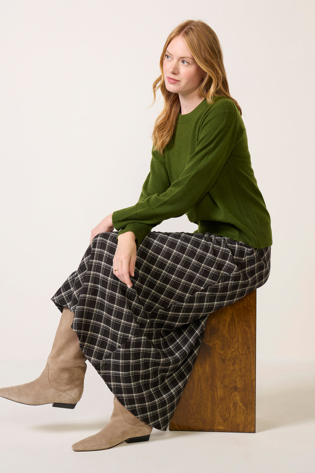 Europa Plaid Skirt