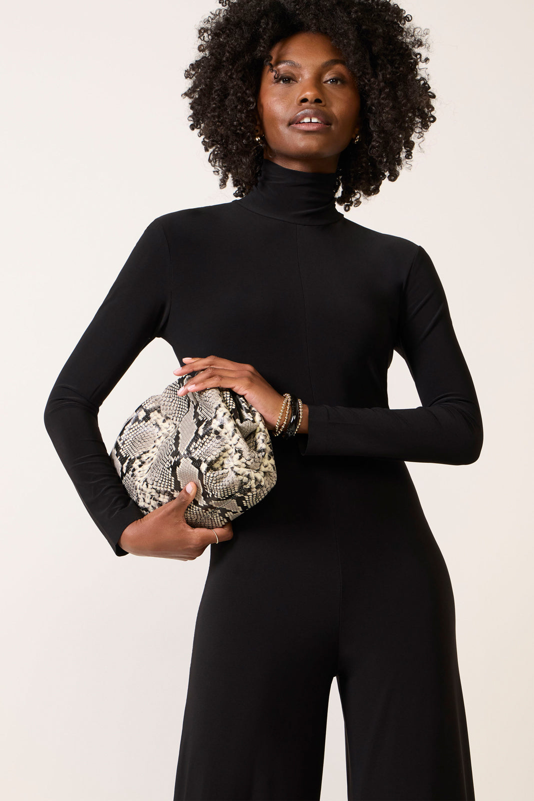 Long Sleeve Turtleneck Jumpsuit