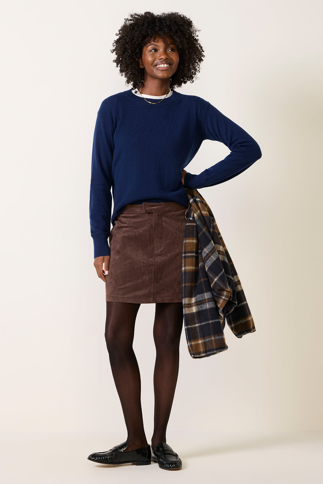 Perri Suede Mini Skirt
