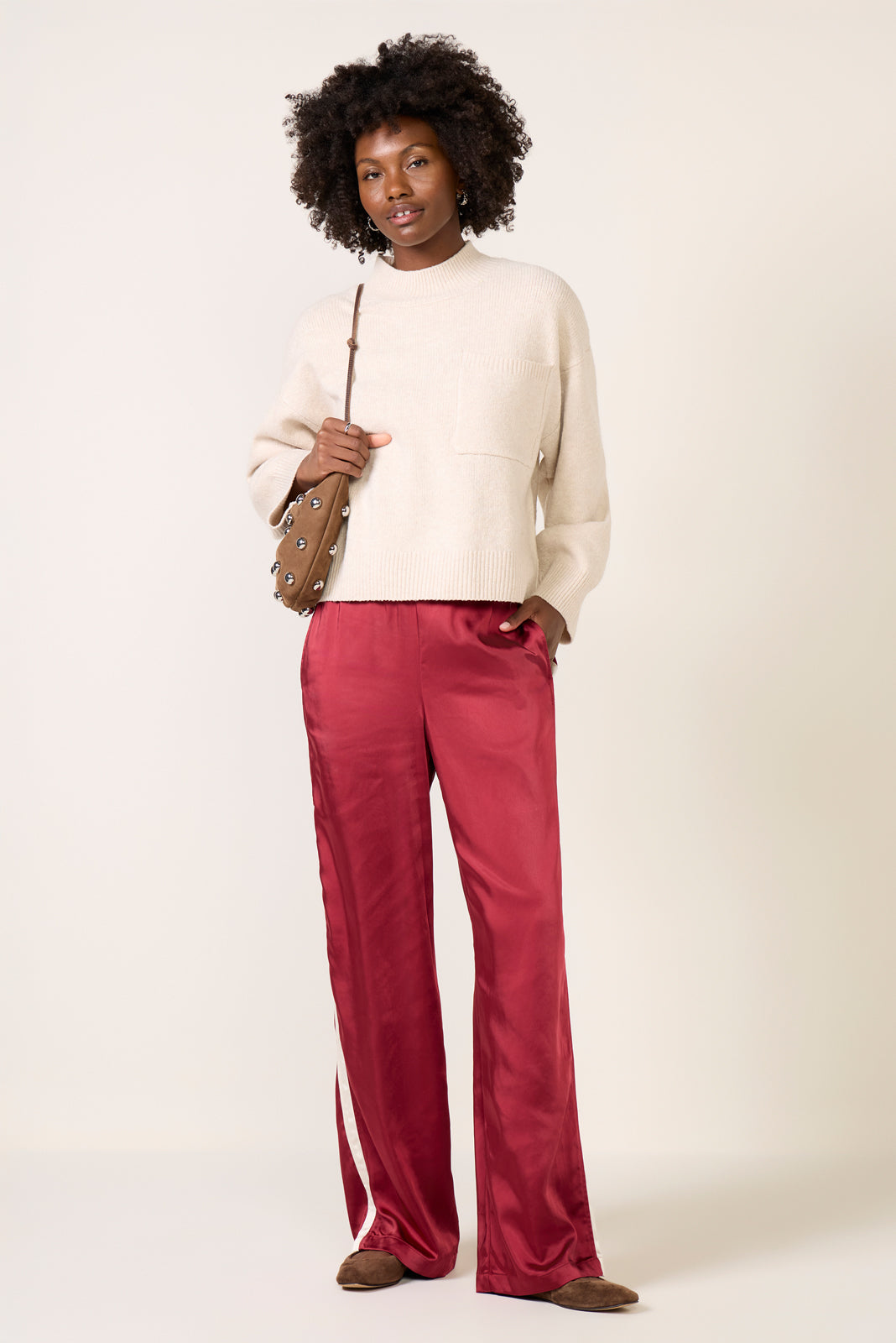 Satin Track Pant