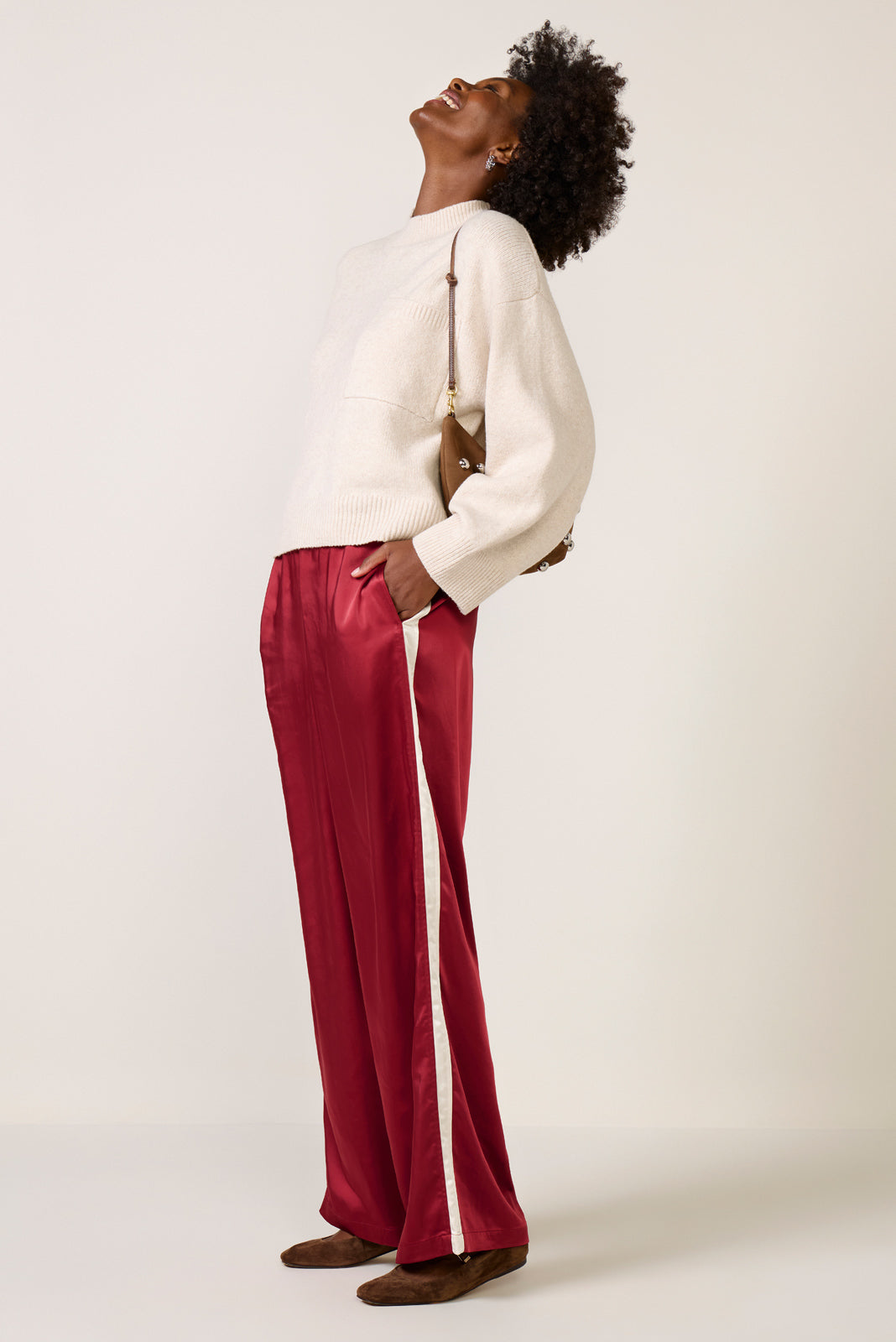 Satin Track Pant