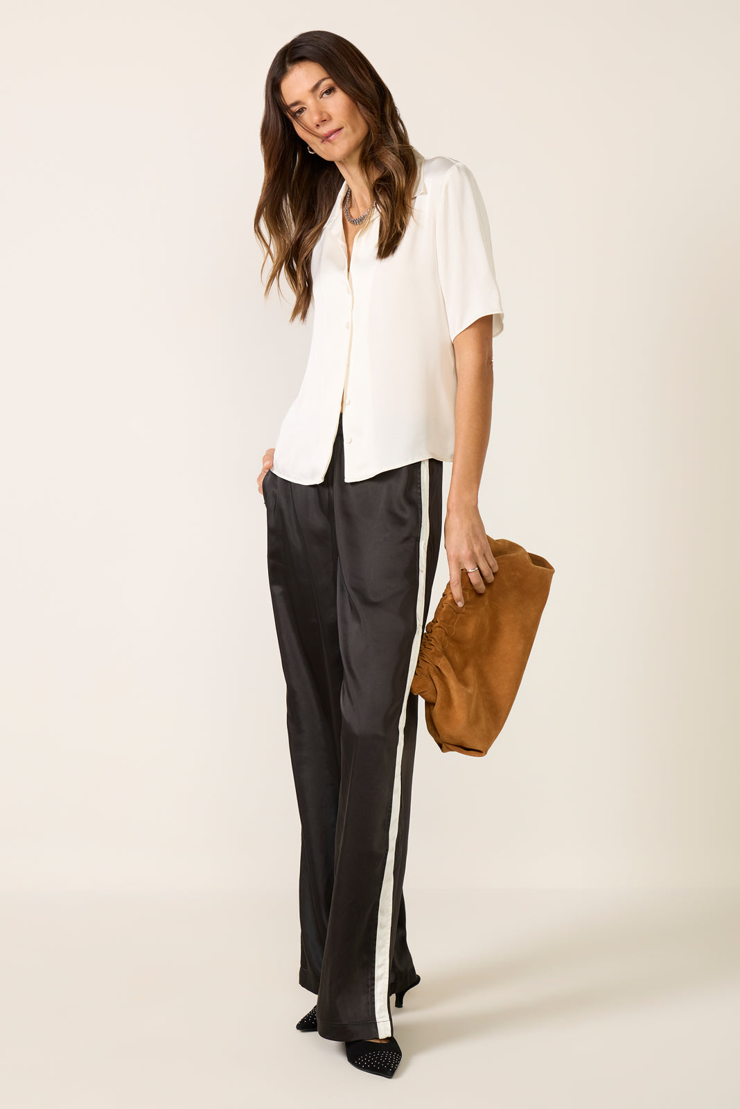 Satin Track Pant