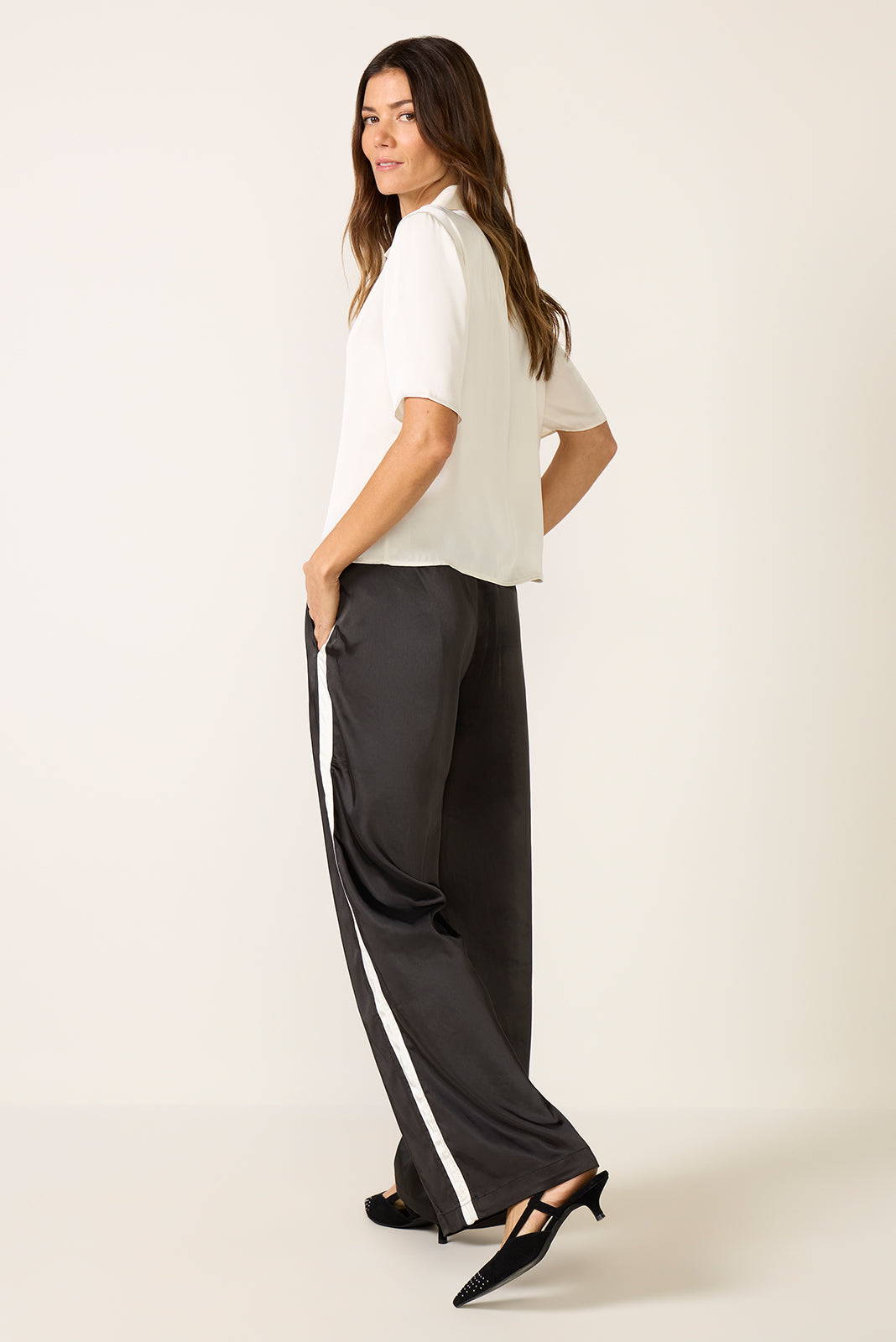Satin Track Pant