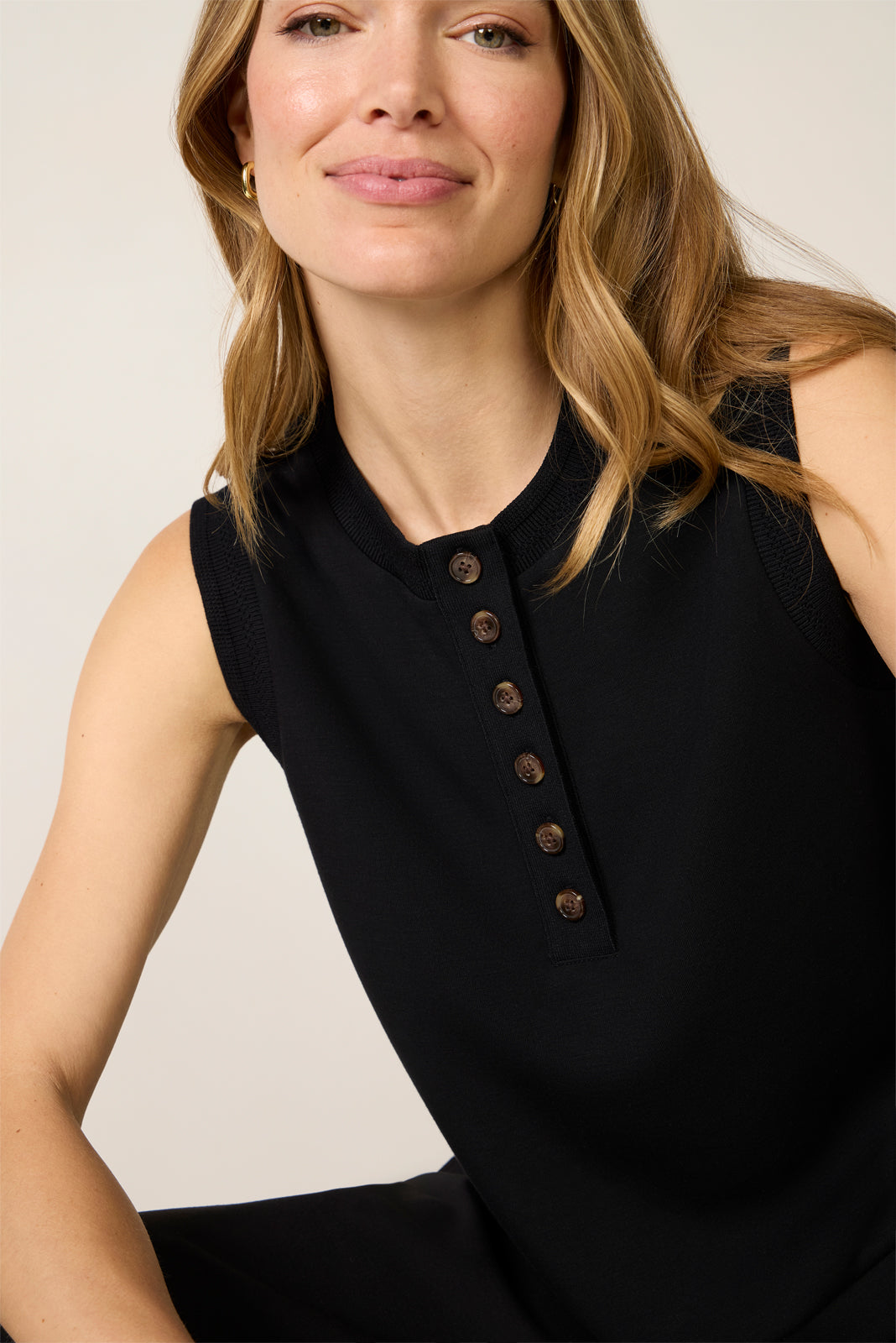 Marla Button Placket Tank