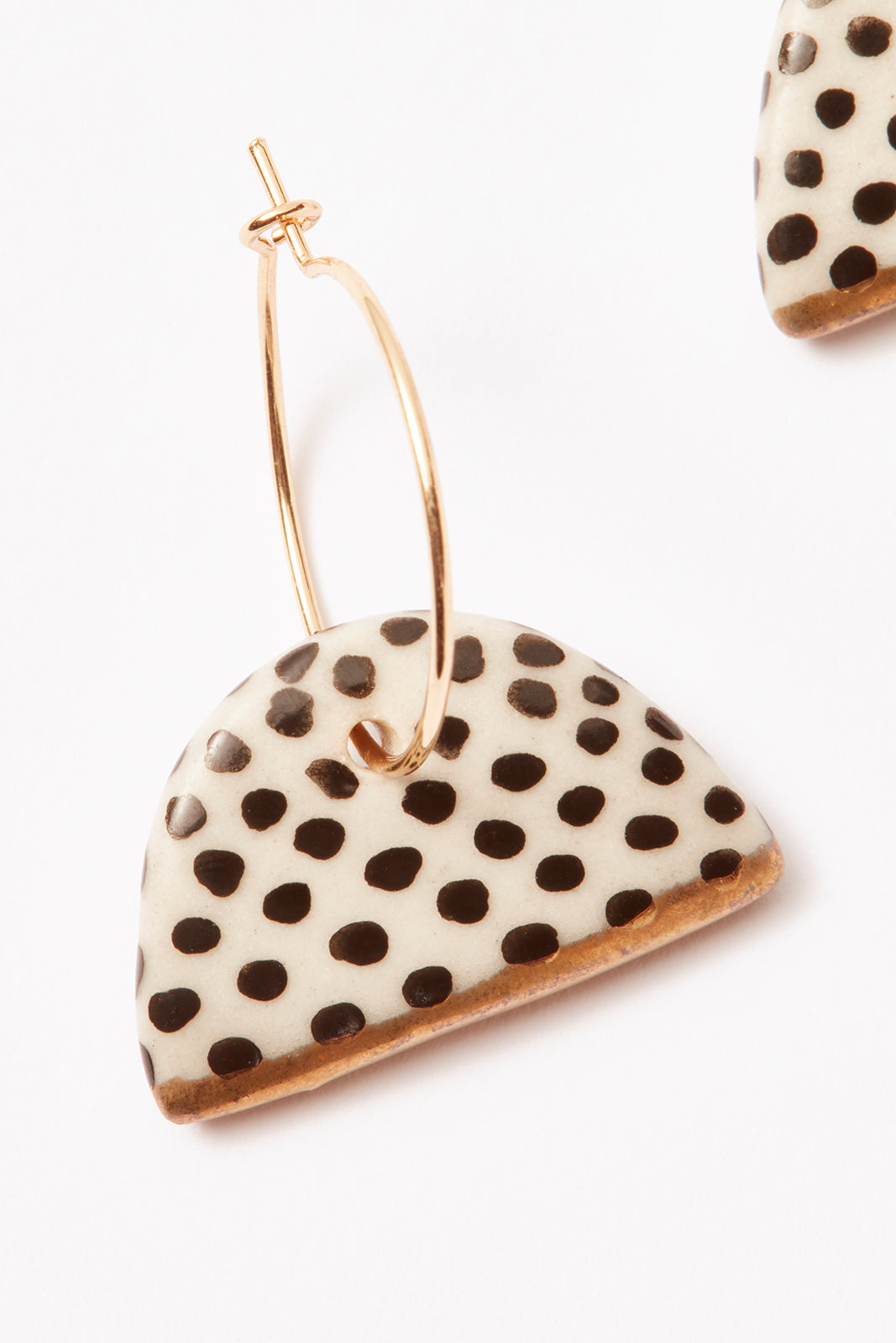 Linnea Gold Dipped Hoop Earring
