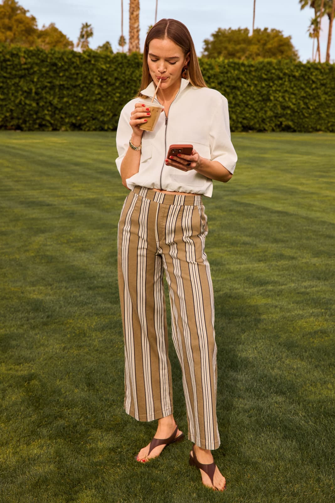 Maya Wide Leg Linen Pant