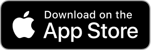 Apple App Store download button on a white background
