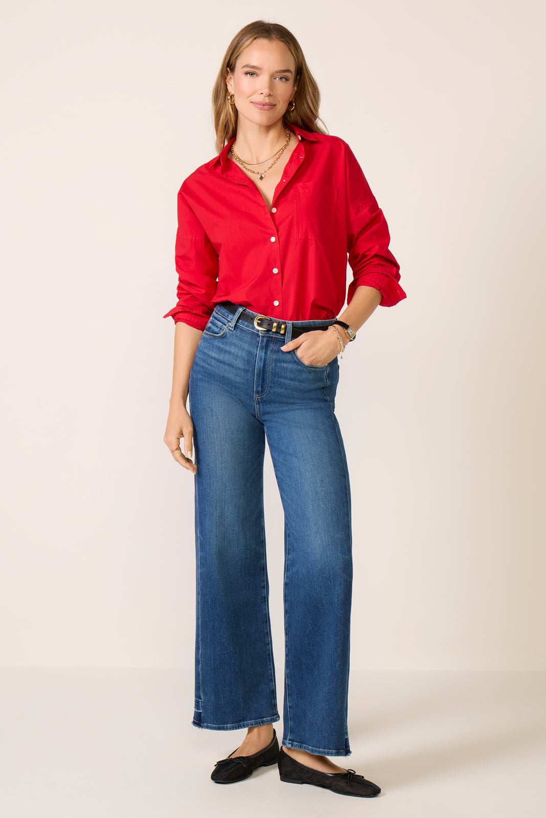 Jo Shirt in Cotton Poplin